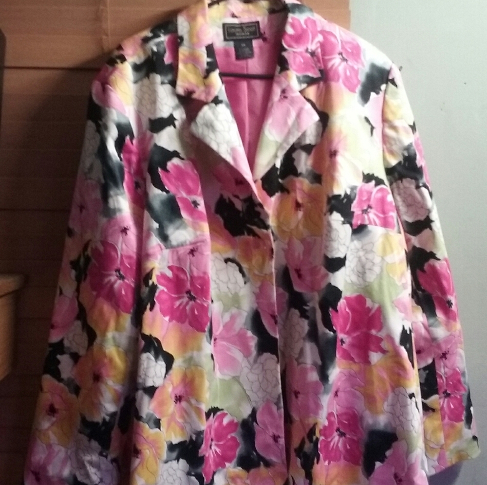 Multicolored flower jacket